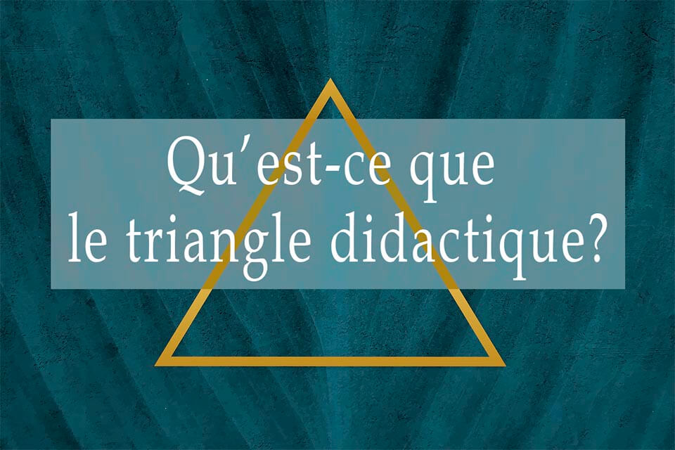 qu’est-ce que le triangle didactique