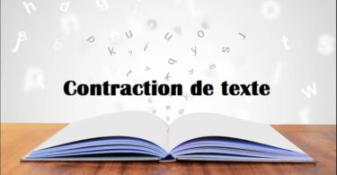 contraction de texte