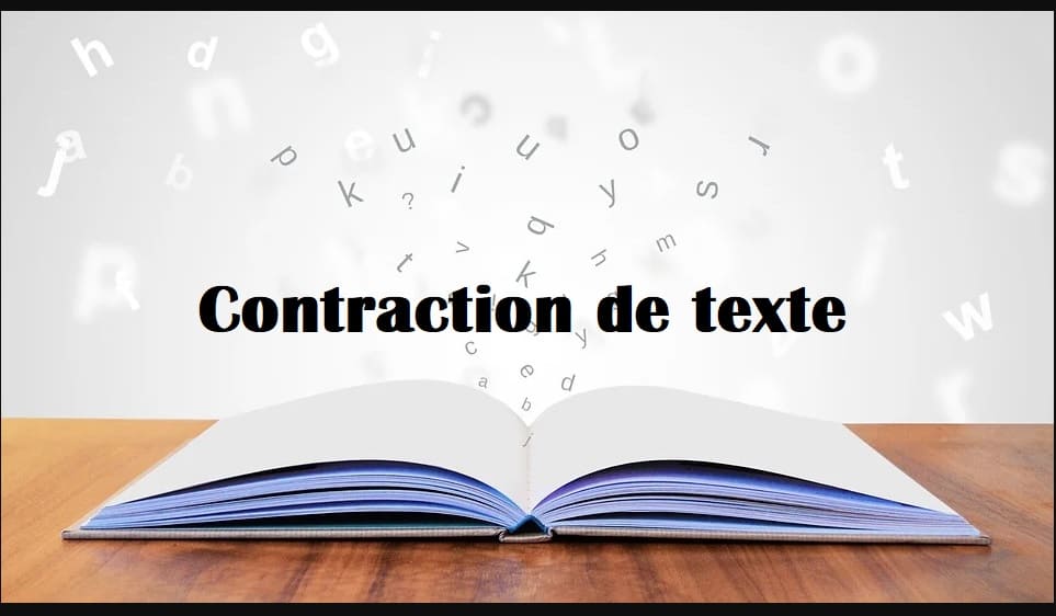 contraction de texte