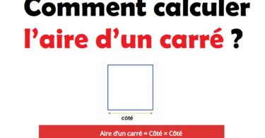 Comment calculer l’aire d’un carré
