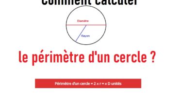 comment calculer le périmètre d'un cercle
