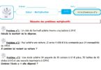 exercice avec multiplication cm2