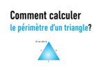 Comment calculer le périmètre d’un triangle