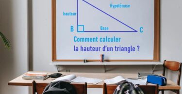 Comment calculer la hauteur d’un triangle