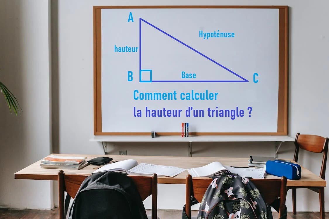 Comment calculer la hauteur d’un triangle