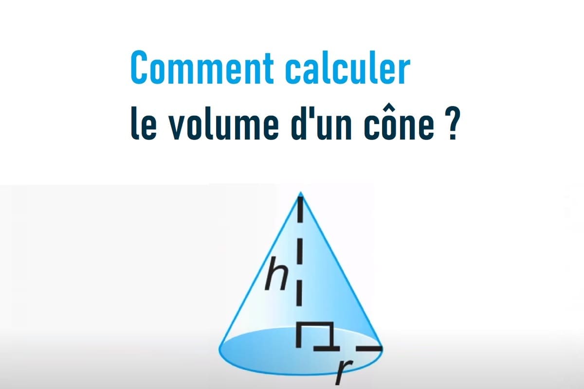 Formule Volume Cone Comment calculer le volume d'un cône ? - Prof Innovant