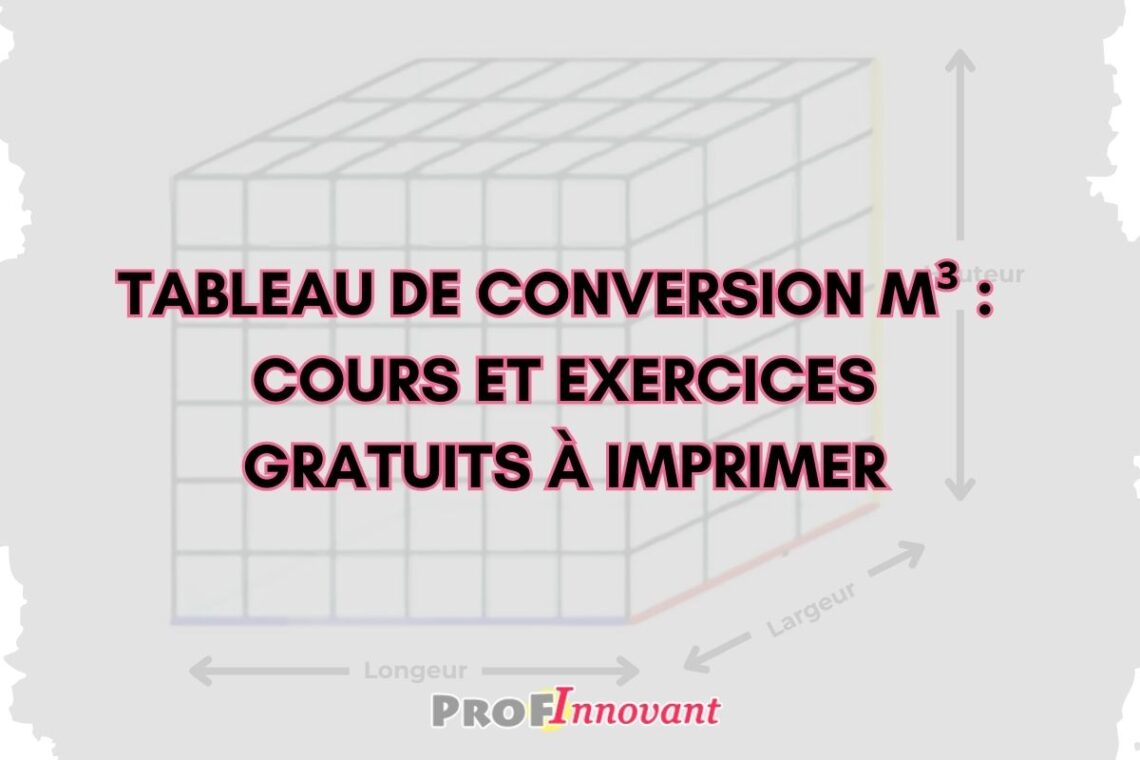 Tableau de conversion m3