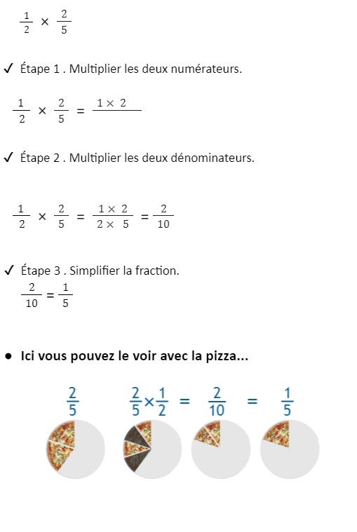 Comment multiplier des fractions