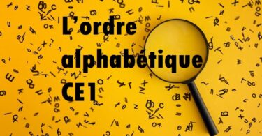 Fiches d’évaluation sur l’ordre alphabétique CE1