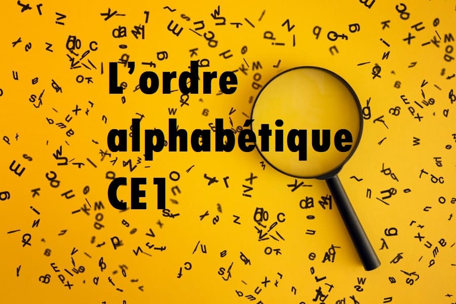 Fiches d’évaluation sur l’ordre alphabétique CE1