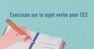 exercice sujet verbe CE2