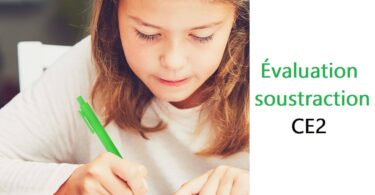 Évaluation soustraction CE2