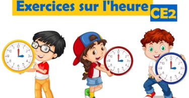 Exercices sur l'heure CE2
