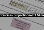 exercices proportionnalité 5ème