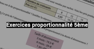 exercices proportionnalité 5ème