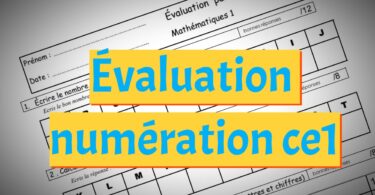 Évaluation numération ce1