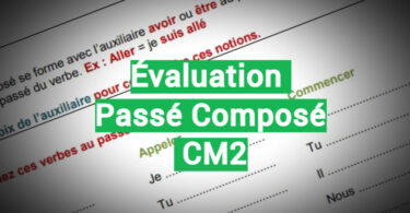 Évaluation passé composé CM2