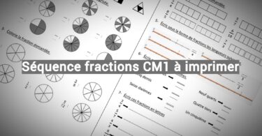 Séquence fractions cm1 à imprimer