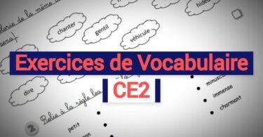 exercices de vocabulaire CE2