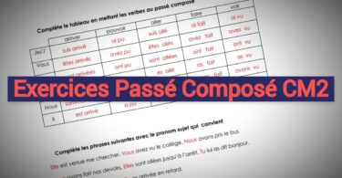 exercices passé composé cm2