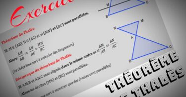 exercices sur le théorème de Thalès