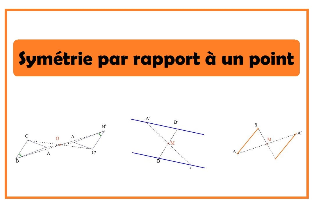 Sym trie Par Rapport Un Point Cours Et Exercices Prof Innovant