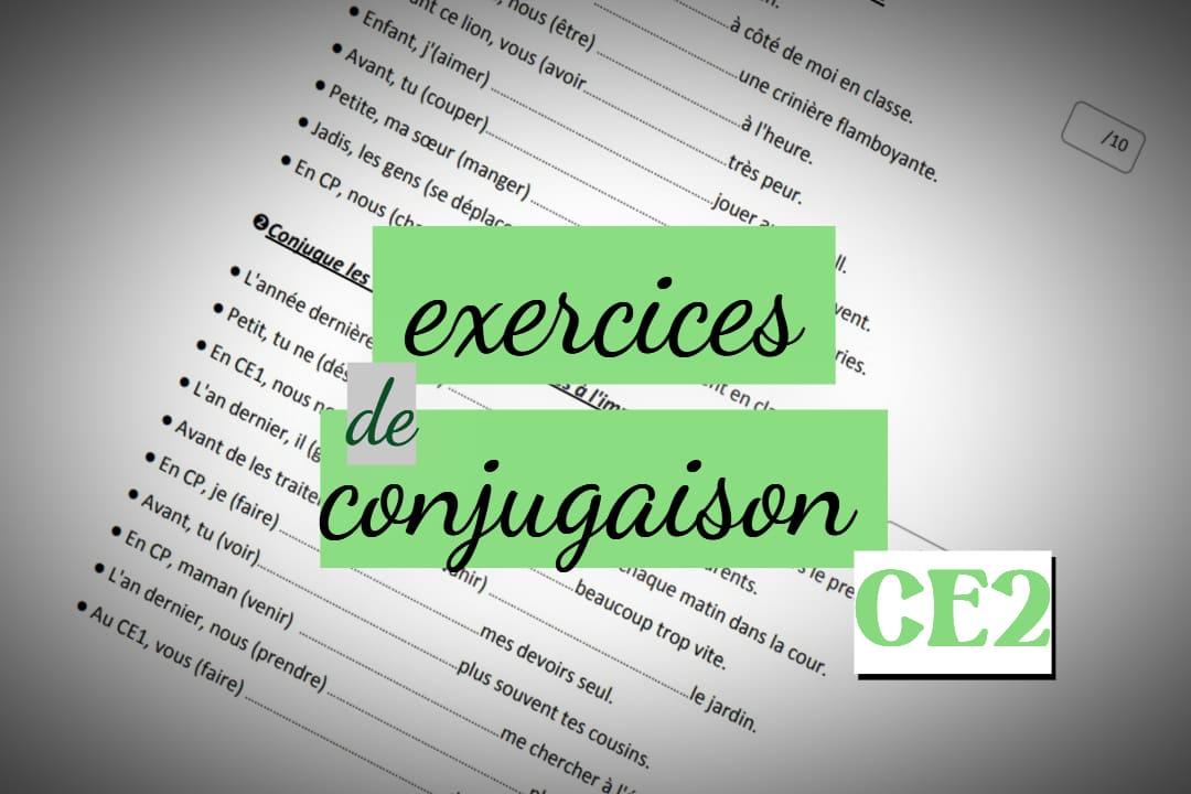 exercices de conjugaison ce2