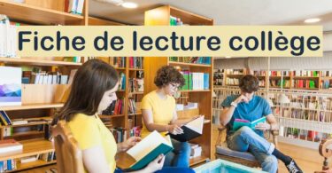 Fiche de lecture collège