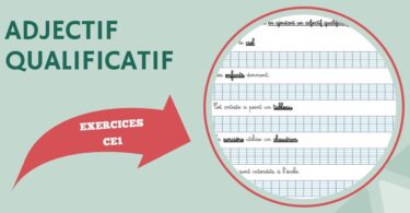 exercice adjectif qualificatif ce1