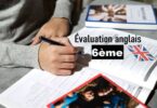 Évaluation anglais 6ème