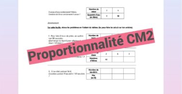 exercices proportionnalité cm2