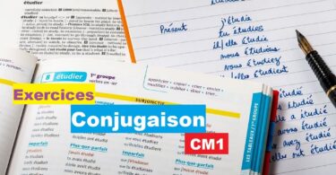 exercice conjugaison cm1 avec corrigé