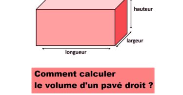 volume d'un pavé droit