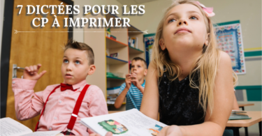 7 Dictées pour les CP à imprimer