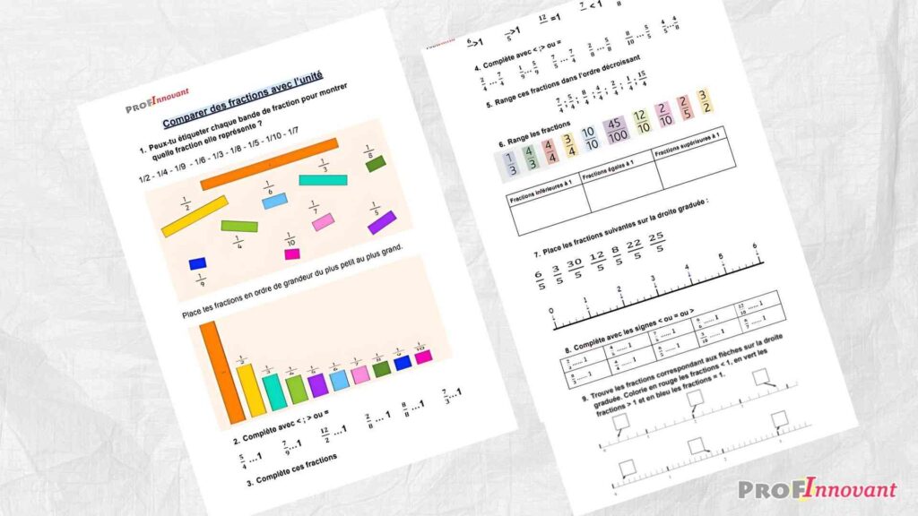 Exercices de fraction CM1 à imprimer