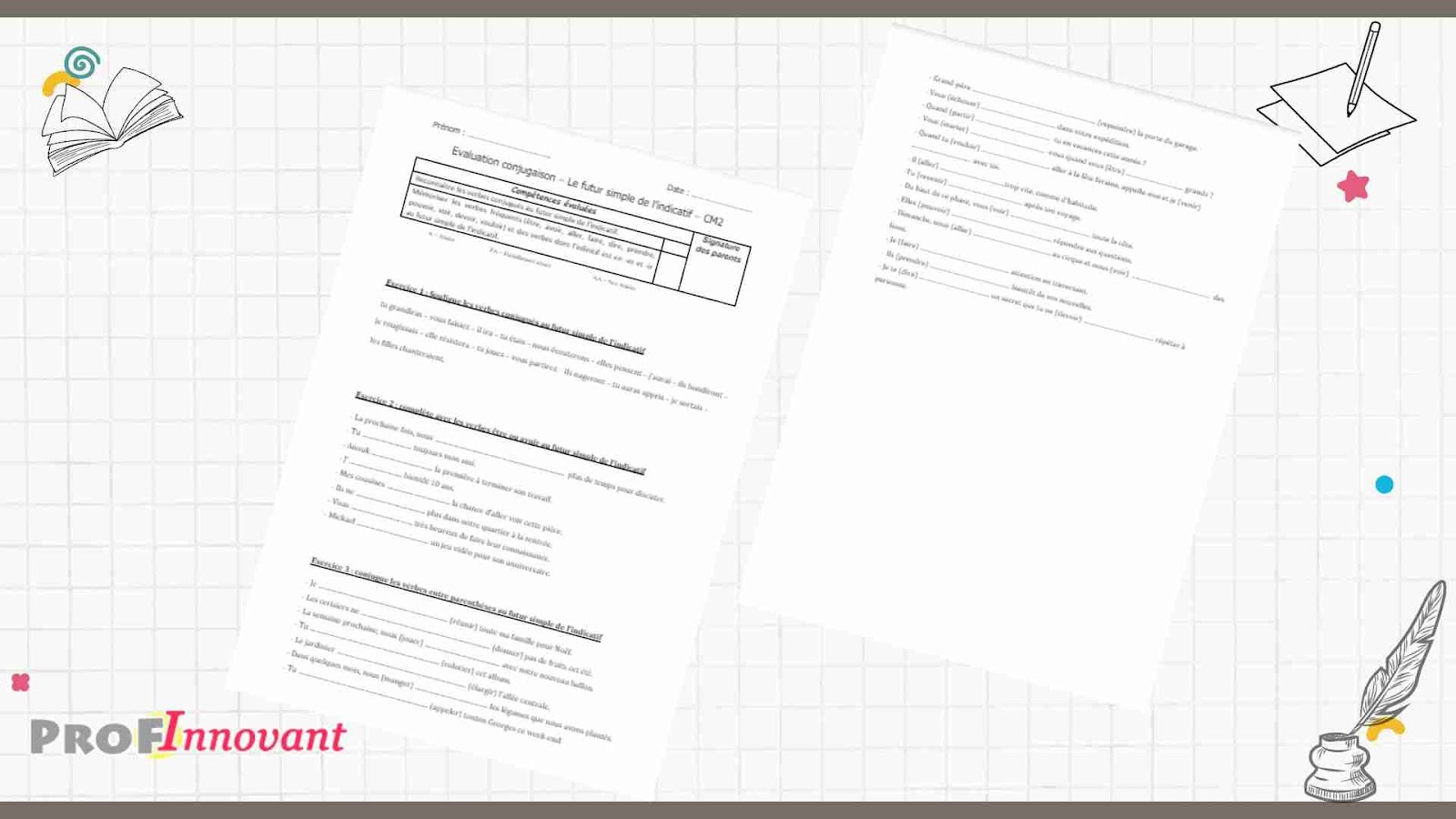 Exercices conjugaison futur simple CM2