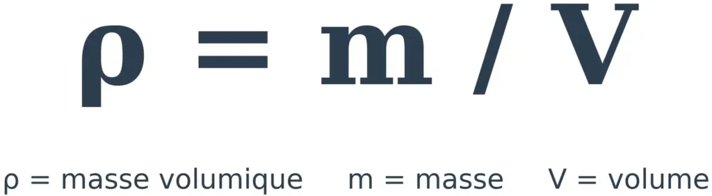 comment calculer une masse volumique